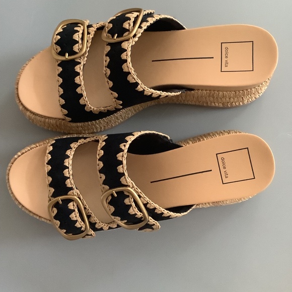 Dolce Vita Wanika Onyx Nubuck Size 8 Black and beige - Picture 1 of 2